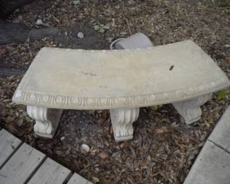 Concrete bench