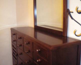 Matching dresser and mirror