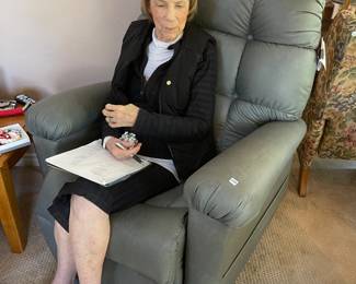 Mary in Mechanical Lift Chair 