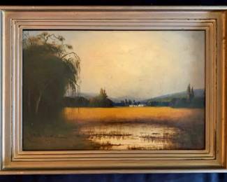 James Everett Stuart (1852–1941). Known for his masterful landscapes of the American West and Mexico, Stuart produced over 5,000 paintings during his career. His works appear in museum collections including the de Young Museum, Crocker Art Museum, and Oakland Museum of California. This piece reflects his late-career focus on architectural and regional scenes, combining painterly realism with rich color and historic appeal—making it an excellent acquisition for collectors of early 20th-century Western art.