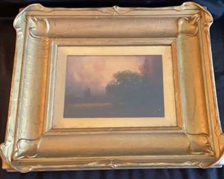 James Everett Stuart (1852–1941). Known for his masterful landscapes of the American West and Mexico, Stuart produced over 5,000 paintings during his career. His works appear in museum collections including the de Young Museum, Crocker Art Museum, and Oakland Museum of California. This piece reflects his late-career focus on architectural and regional scenes, combining painterly realism with rich color and historic appeal—making it an excellent acquisition for collectors of early 20th-century Western art.