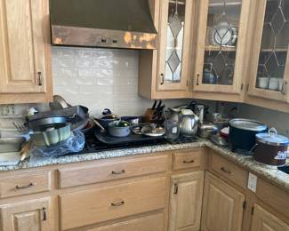There’s lots of regular and high end cookware
