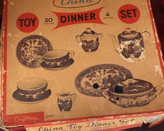 Antique toy China set