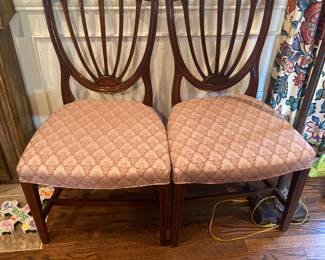 Hepplewhite style chairs