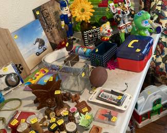 Kids toys, games and a salt/pepper collection