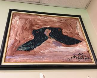 Original Folk Art Painting by Clyde Jones