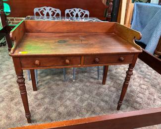 Antique American Cherry Farmhouse Washstand/Writing Desk