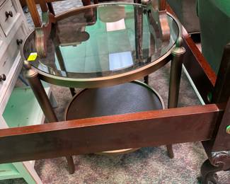 Modern Glass Top Side Table