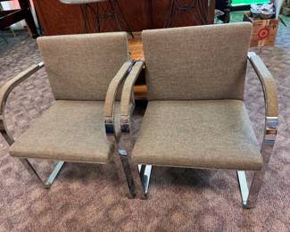 Pair BRNO Mid Century Modern Chairs