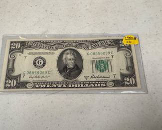 1950 Unc $20 Note