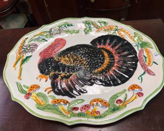 Ceramic Turkey Platter