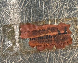 Early Herman Miller Tag - 1954-55