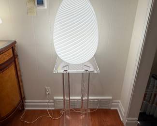 Marano glass egg floor lamp
