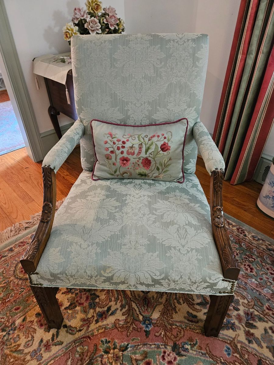 Antique Mint Green Chair