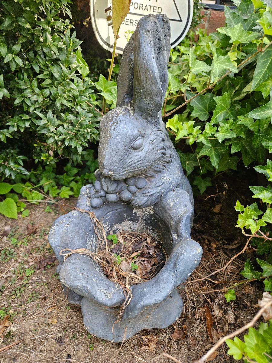Cement Bunny Planter