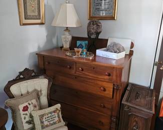 Antique Chair and Chest