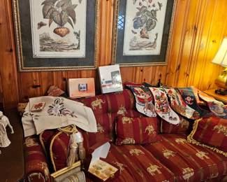 Sofa with Elephant Design