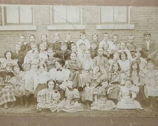 Cabinet card school children