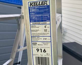 Keller Heavy Duty type I A-Frame 6-foot Ladder