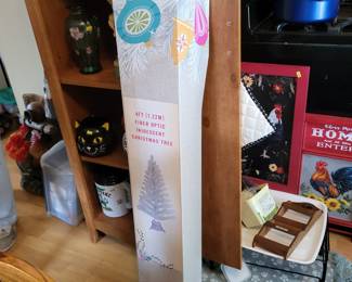 4ft fiber optic iridescent Christmas tree