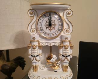 Nutcracker Clock 3-wick candle holder from Bath & Body Works