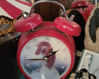 Wacky Wakers Red Rooster Bedside Tabletop Alarm Clock