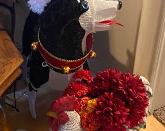 Husky Christmas decoration 2.5 FT. LED light up