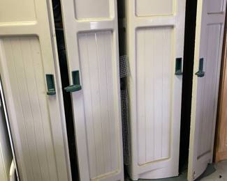 Freestanding Plastic Cabinets - always kept in garage