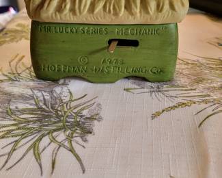 Vintage "Mr. Mechanic" decanter from the "Mr. Lucky Series" by Hoffman Distilling Co.