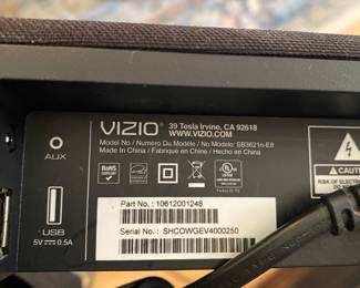 Vizio Soundbar - model SB3621n-E8