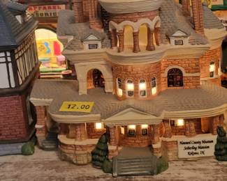 Ceramic Light Up Kokomo IN Howard County Museum Seiberling Mansion created by Artist Patty Host