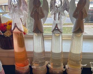 Beautiful Glitter Angel Water Motion Glitter Lamps - Cracker barrel