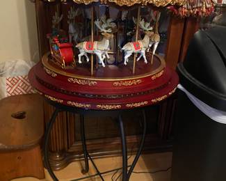 Marquee Deluxe Santa Carousel -with AC adapter plays 20 Christmas carols from Cracker Barrel