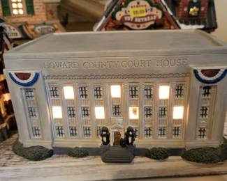 Ceramic Light Up Howard County Courthouse Kokomo IN created by Artist Patty Host