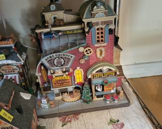 Lemax Acme Grinder Coffee Factory Lighted Animated