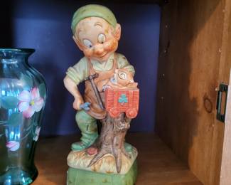 Vintage "Mr. Mechanic" decanter from the "Mr. Lucky Series" by Hoffman Distilling Co.