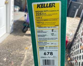 Keller Medium Duty type II A-Frame 8-foot Ladder