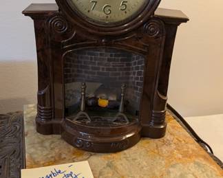 Mastercrafters 1950s fireplace clock