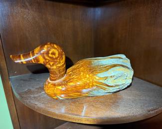 Hand-Carved Wooden Duck Figurine
Charming vintage carved wood duck with detailed grain and warm finish. Perfect rustic accent or collectible decor piece.
