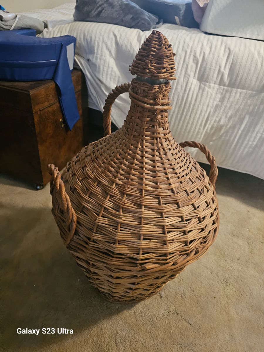 vintage French wine jug 