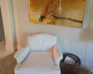 upholstered vintage chair