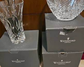 Waterford pieces in box