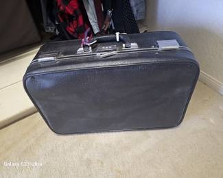 selection of vintage luggage