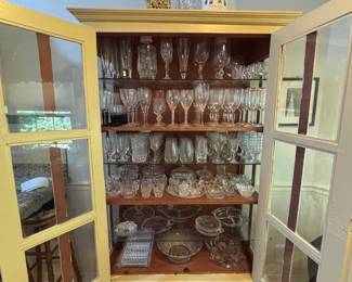 This whole cabinet is organized by size and matching sets