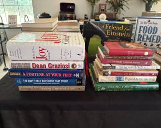 Self help books, cookbooks, nonfiction
