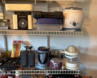 Kitchen Appliances and pottery