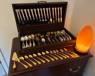 Silver plated flatware