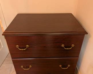 dark wood nightstand