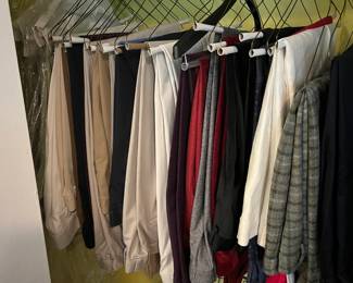 Awesome selection of Men's quality fashion!! Size L / XL on shirts, 10 / 10.5 on shoes, various sizes shown.