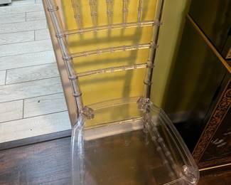 Vintage ladder back Mod Acrylic / Lucite chairs (2)